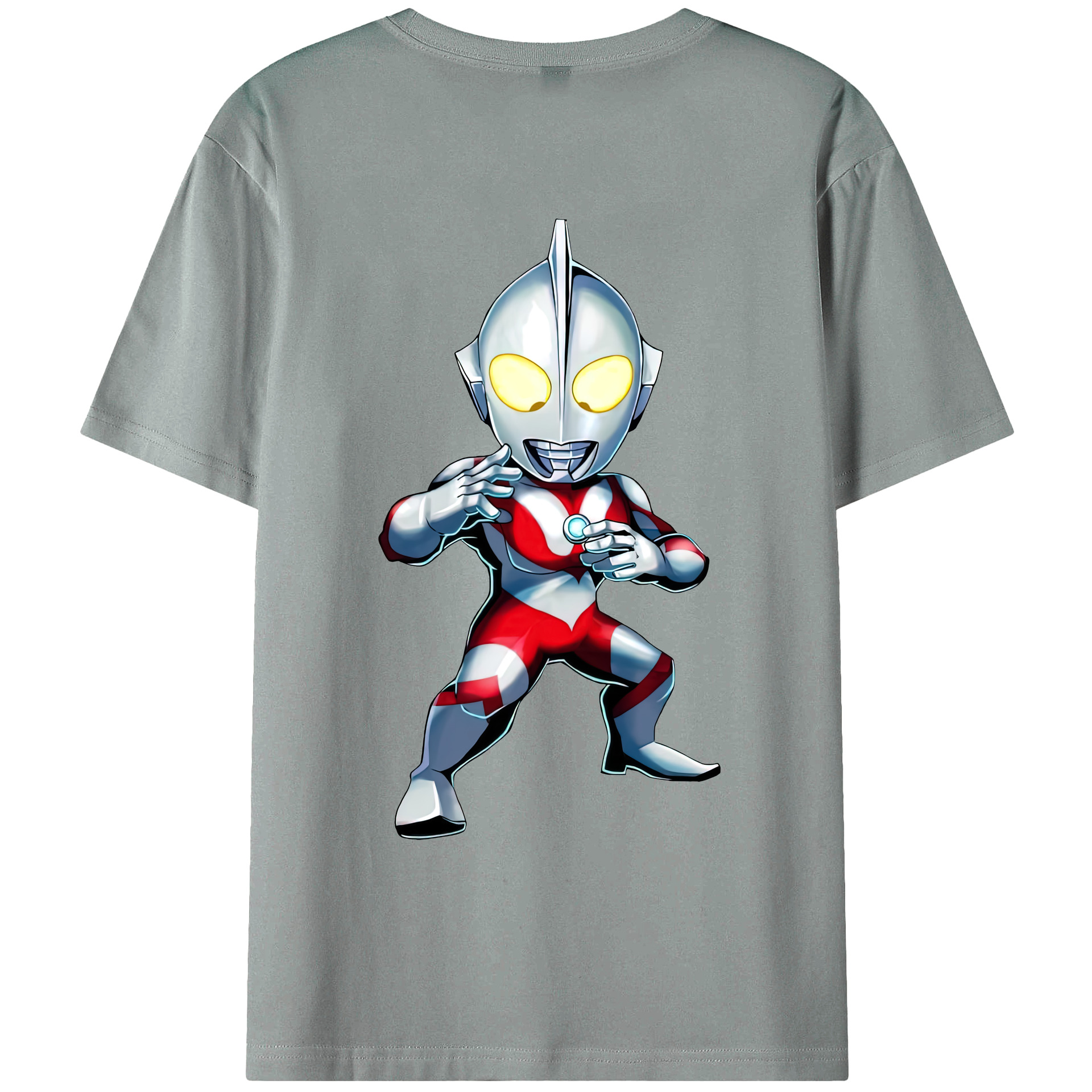 （画像用） ウルトラマン Ultraman 綿100％ メンズ半袖Tシャツ（バックプリント） 通気性